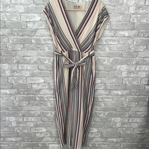 Anthropologie Dolan Left Coast Millie Striped Jumpsuit - Picture 2 of 11